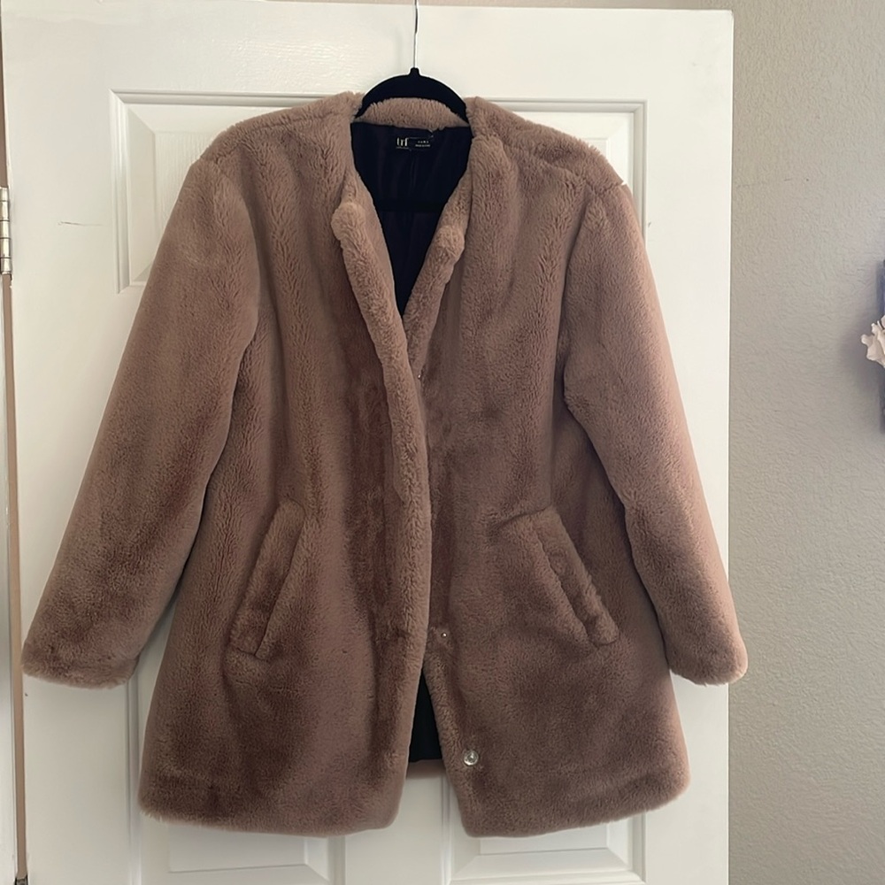 Zara faux fur coat